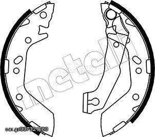 Σετ σιαγόνων φρένων METELLI 53-0170