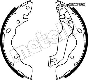 Σετ σιαγόνων φρένων METELLI 53-0176