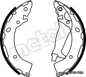 Σετ σιαγόνων φρένων METELLI 53-0189