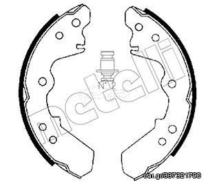 Σετ σιαγόνων φρένων METELLI 53-0191