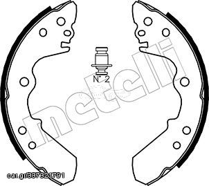 Σετ σιαγόνων φρένων METELLI 53-0192