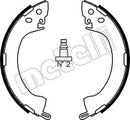 Σετ σιαγόνων φρένων METELLI 53-0251