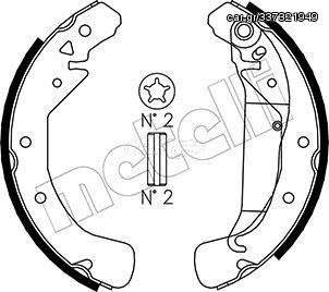 Σετ σιαγόνων φρένων METELLI 53-0311