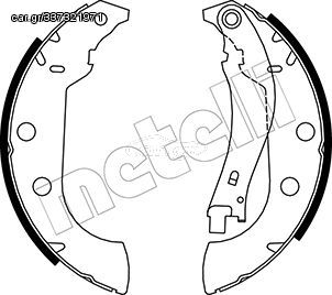 Σετ σιαγόνων φρένων METELLI 53-0327