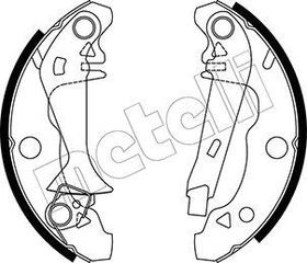 Σετ σιαγόνων φρένων METELLI 53-0339Y