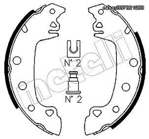 Σετ σιαγόνων φρένων METELLI 53-0340