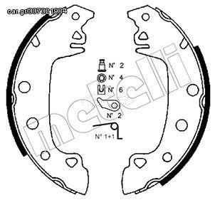 Σετ σιαγόνων φρένων METELLI 53-0340K