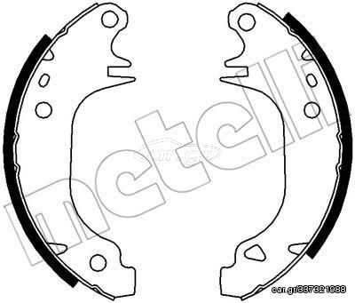 Σετ σιαγόνων φρένων METELLI 53-0343