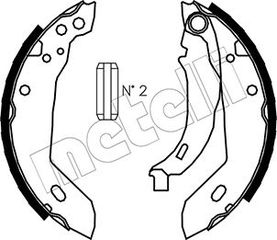 Σετ σιαγόνων φρένων METELLI 53-0344