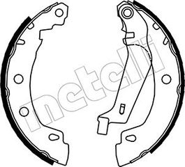 Σετ σιαγόνων φρένων METELLI 53-0353Y