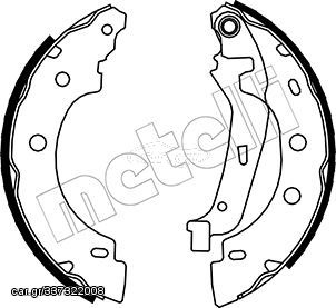 Σετ σιαγόνων φρένων METELLI 53-0355