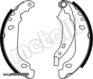 Σετ σιαγόνων φρένων METELLI 53-0356