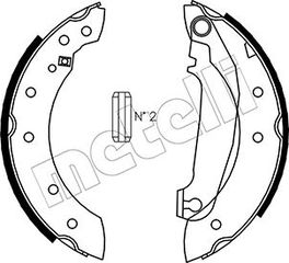 Σετ σιαγόνων φρένων METELLI 53-0476