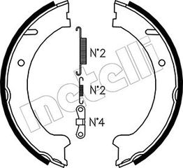 Σετ σιαγόνων φρένων, χειρόφρενο METELLI 53-0480K