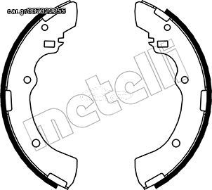 Σετ σιαγόνων φρένων METELLI 53-0600