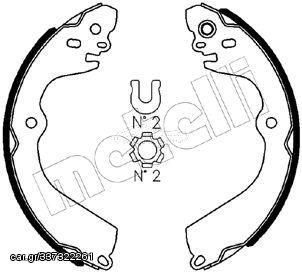 Σετ σιαγόνων φρένων METELLI 53-0610