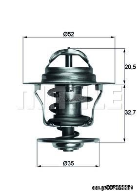 Θερμοστάτης, ψυκτικό υγρό BEHR TX 12 88D