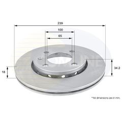   Δισκόπλακα εμπρός VW LUPO POLO SEAT AROSA