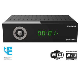 Edision Picco S2 Pro Δορυφορικός Δέκτης Full HD DVB-S/S2 Με Η265 HEVC