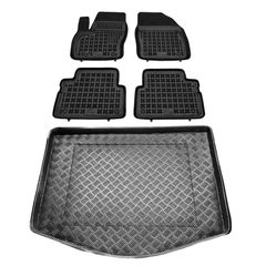 Πατάκια δαπέδου με πορτ μπαγκάζ σετ για Ford C-Max (I) 5τμχ