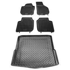 Πατάκια δαπέδου με πορτ μπαγκάζ σετ για Skoda Superb II STW (3T) 5τμχ