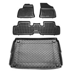 Πατάκια δαπέδου με πορτ μπαγκάζ σετ για Peugeot 3008 I (upper) 5τμχ