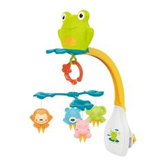 ΜΟΥΣΙΚΟ ΚΡΕΒΑΤΙΟΥ  ΜΕ ΠΡΟΒΟΛΕΑ FROG 31603 861-174 5213011832231 Βρεφικά παιχνίδια Bebe Stars