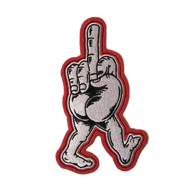 Ραφτό Σήμα Lethal Threat Middle finger patch 11*16 cm