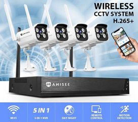 ΚΑΜΕΡΕΣ 4CH NVR CCTV Wireless Sistem 1080P FULL HD