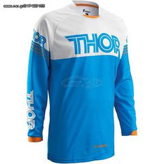 ΜΠΛΟΥΖΑ THOR OFF ROAD PHASE HYPERION ΜΠΛΕ/ΑΣΠΡΗ XL