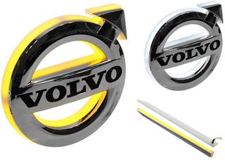 Φωτειζόμενη NEON Βάση για Σήμα Μάσκας VOLVO FH4 2013 ΛευκόΠορτοκαλί 24V