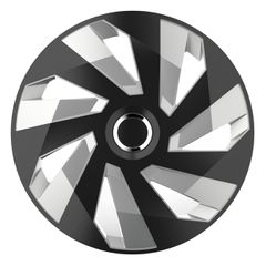 ΤΑΣΙ 16" HUBCAP VECTOR RC SILVER BLACK AMiO- 4 ΤΕΜ.