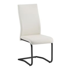 WOODWELL BENSON Καρέκλα Μέταλλο Βαφή Μαύρο, PVC Cream 46x52x97cm ΕΜ931,1Μ