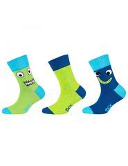 Skechers Παιδικές Κάλτσες Πολύχρωμες 3 Ζευγάρια SK41079-5803