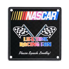 Army Surplus Nascar life time Metal plate with magnet