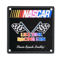 Army Surplus Nascar life time Metal plate with magnet