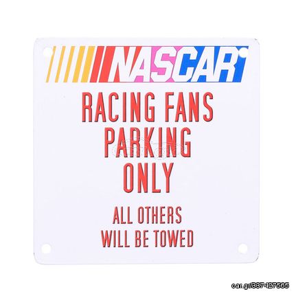 Army Surplus Nascar Racing fans Metal plate with magnet