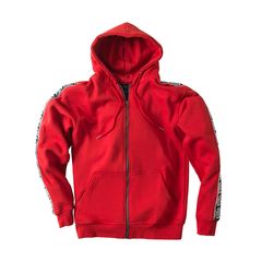 Ζακέτα Φούτερ Με Κουκούλα WEST COAST CHOPPERS Taped Zip hoodie red