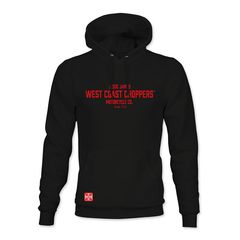 Φούτερ Με Κουκούλα WEST COAST CHOPPERS Austin hoodie black/red