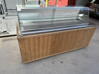 Ψυγείο βιτρίνα με ξύλινη επένδυση (Α2112)