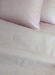 Παπλωματοθήκη υπέρδιπλη διαστάσεων 230x250cm σετ με 2 μαξιλαροθήκες σε χρώμα Iris Pink