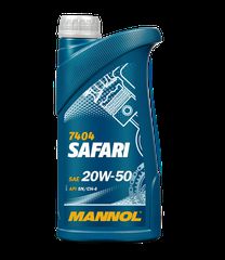 Ορυκτέλαιο-Λιπαντικό μηχανής Mannol Safari 20W-50 1LT