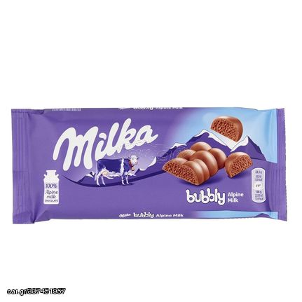 ΣΟΚΟΛΑΤΑ MILKA BUBBLY ALPINE MILK 90gr