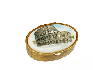 Vintage ιταλικό κουτί- κοσμηματοθήκη με το Κολοσσαίο της Ρώμης Α9016 ΤΙΜΗ 45 ΕΥΡΩ