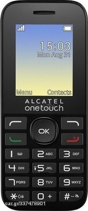 ALCATEL One Touch 1016D (Dual Sim) Black. ΑΓΓΛΙΚΌ ΜΕΝΟΎ
