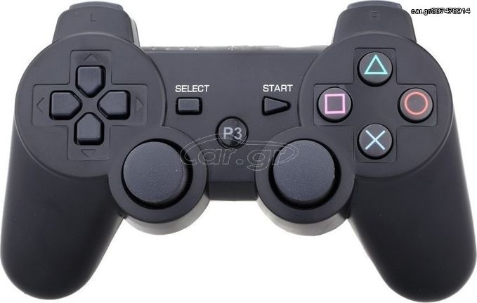 Detech Doubleshock Wireless Controller Για PS3. Μαύρο (13008)