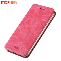 Original Mofi PU Leather Luxury Case Flip για Apple iPhone 6 / 6S Plus, Ρόζ