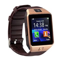 OEM DZ09 SmartWatch, Τηλέφωνο + SIM , Χρυσό (ΕΛΛΗΝΙΚΌ ΜΕΝΟΎ)