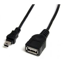 Καλώδιο DeTech USB F - USB Mini, OTG, 1m -18084