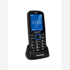 BLAUPUNKT BS 04 black-blue,κινητό τηλέφ. 2G, για ηλικιωμένους, οθόνη 2,4'', Ελληνικό μενού, πλ SOS